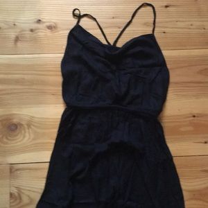 Volcom Black Cross back Cowl Neck Dress